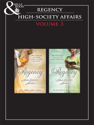 cover image of Regency High Society, Volume 3